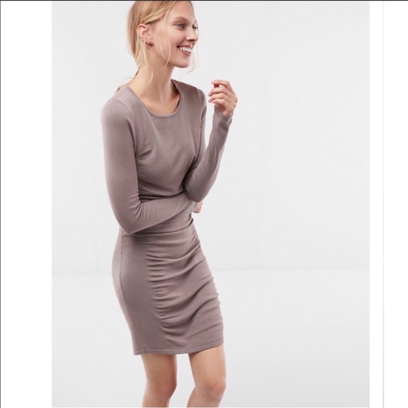 Express Dresses & Skirts - Express ruched sweater dress